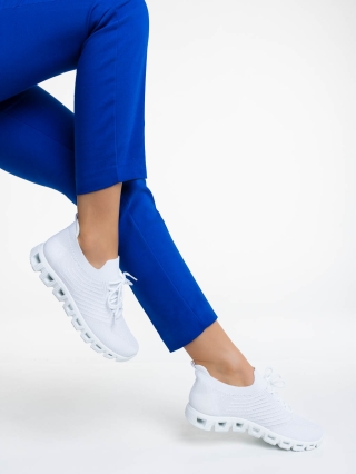 Női sportcipő, Romeesa fehér női sportcipő textil anyagból - Kalapod.hu