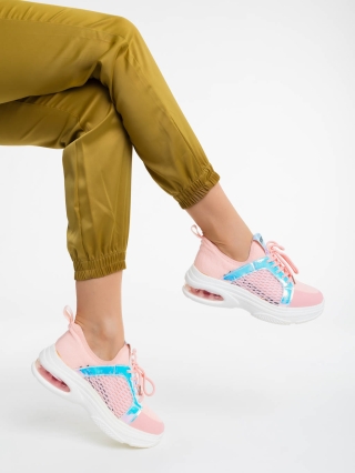 Doina rózsaszín női sportcipő textil anyagaból - Kalapod.hu