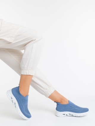 Hot Summer Sale - Kedvezmények Yazmin kék női sportcipő textil anyagból Promóció