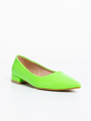 Női cipő, Londa zöld női magassarkú cipő ökológiai bőrből - Kalapod.hu