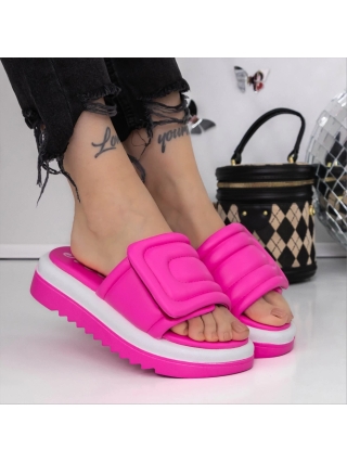 LAST SIZE, Shelena fukszia női papucs ökológiai bőrből - Kalapod.hu