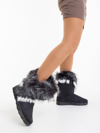 Vestigia szürke női csizma textil anyagból - Kalapod.hu