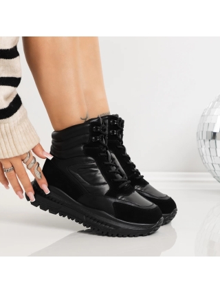 NŐI LÁBBELIK, Női természetes bőr csizma YC-11093 Fekete - Kalapod.hu