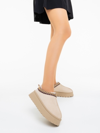 Női papucs, Női bakancs Karama Bézs - Kalapod.hu