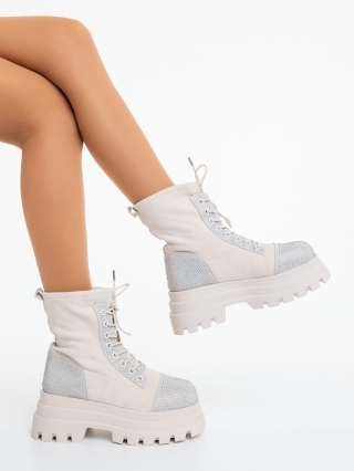 Női platform bakancs Iraja Világos Bézs - Kalapod.hu