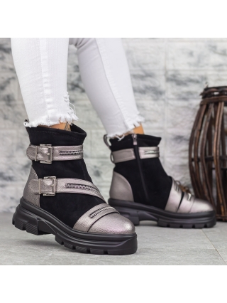 Női bakancs, Női bakancs Gretchen Guncolor-Fekete - Kalapod.hu