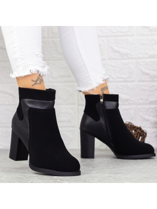 NŐI LÁBBELIK, Női bokacsizma sarkú Ryliana Fekete - Kalapod.hu