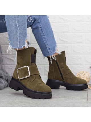 Női bakancs, Női platform bakancs Rudie Olivazöld-Fekete - Kalapod.hu