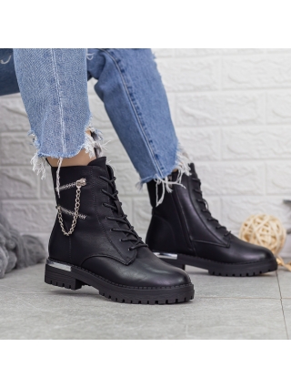 Női bakancs, Női bakancs Nathalie Fekete - Kalapod.hu