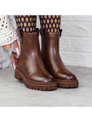 Női bakancs, Puha női csizma Mihaera Barna - Kalapod.hu