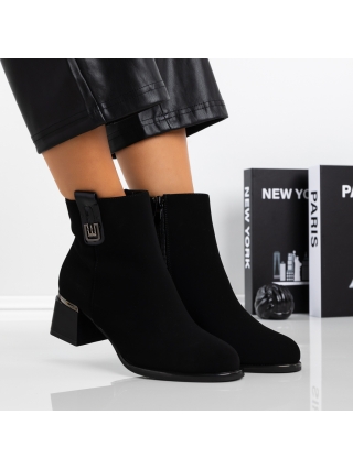 LAST SIZE, Vastag sarkú bokacsizma Meriva Fekete - Kalapod.hu