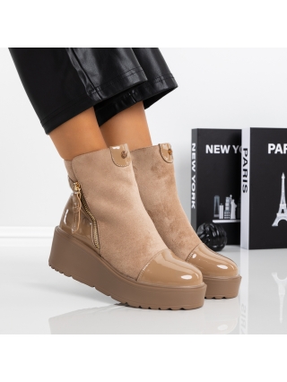 Női bakancs, Puha női csizma Ianara Bézs - Kalapod.hu