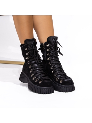 NŐI LÁBBELIK, Női platform bakancs Brixley Fekete - Kalapod.hu