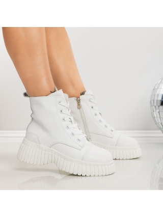 NŐI LÁBBELIK, Női platform bakancs Nerida Fehér - Kalapod.hu