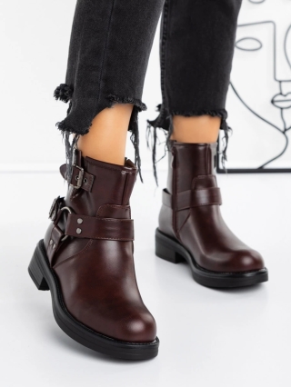 Sherida gránátszinű női bakancs ökológiai bőrből - Kalapod.hu