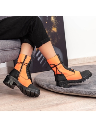 Női Bakancs Enada Fekete-Narancs - Kalapod.hu