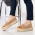 Vienna camel, textil anyagból készült női espadrile, 6 - Kalapod.hu