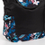 Fosette fekete és kék virágos női hátizsák, textil anyagból készült, 4 - Kalapod.hu