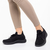 Samye fekete női sportcipő, textil anyagból készült, 3 - Kalapod.hu