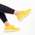 Samye sárga női sportcipő, textil anyagból készült - Kalapod.hu
