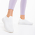 Chalith fehér női sportcipő, textil anyagból készült, 6 - Kalapod.hu