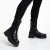 Lovena fekete női csizma, műbőrből készült, 4 - Kalapod.hu