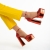 Elara piros női cipő, textil anyagból készült, 6 - Kalapod.hu