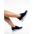 Davinia navy női sportcipő, textil anyagból készült, 7 - Kalapod.hu