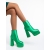Zosime zöld, női bokacsizma textil anyagból - Kalapod.hu