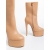 Yoana bézs, női bokacsizma ökológiai bőrből, 6 - Kalapod.hu