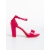 Disha fukszia, női szandál, lakkozott ökológiai bőrből, 7 - Kalapod.hu