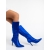 Saori kék női csizma textil anyagból, 4 - Kalapod.hu
