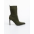 Tariro zöld női bokacsizma textil anyagból, 5 - Kalapod.hu