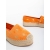 Oana narancssárga női espadrille textil anyagból, 6 - Kalapod.hu