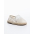 Erma bézs gyerek espadrille textil anyagból és ökológiai bőrből, 2 - Kalapod.hu