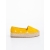 Oana sárga női espadrille textil anyagból, 3 - Kalapod.hu