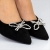 Fenaria fekete női balerina textil anyagból, 5 - Kalapod.hu