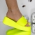 Zefira sárga női papucs platformmal textil anyagból, 2 - Kalapod.hu