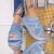 Marara kék női szandál textil anyagból, 3 - Kalapod.hu