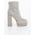 Nuvera fehér női magassarkú bokacsizma textil anyagból, 5 - Kalapod.hu