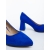 Saida kék női magassarkú cipő textil anyagból, 6 - Kalapod.hu