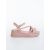 Padana rózsaszin női platformos szandál ökológiai bőrből, 5 - Kalapod.hu
