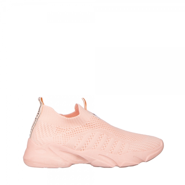 Flove rózsaszín női sportcipő textil anyagból, 2 - Kalapod.hu