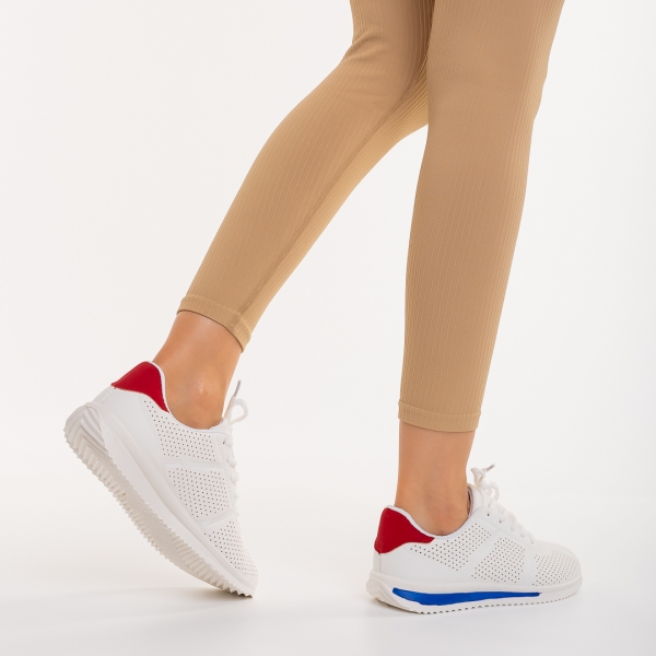 Zolla fehér és kék női sportcipő, műbőrből készült, 4 - Kalapod.hu