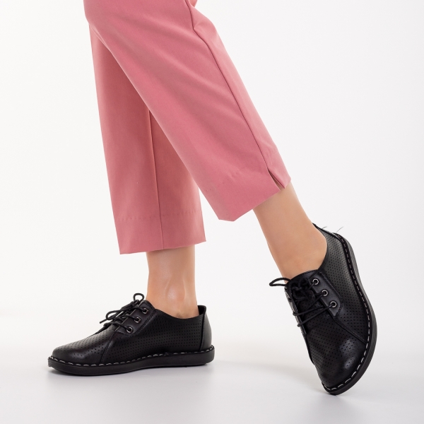 Leondra fekete alkalmi női cipő, műbőrből készült - Kalapod.hu