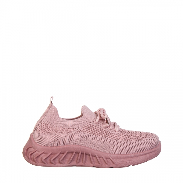 Peyton rózsaszín gyerek sportcipő, textil anyagból készült, 2 - Kalapod.hu