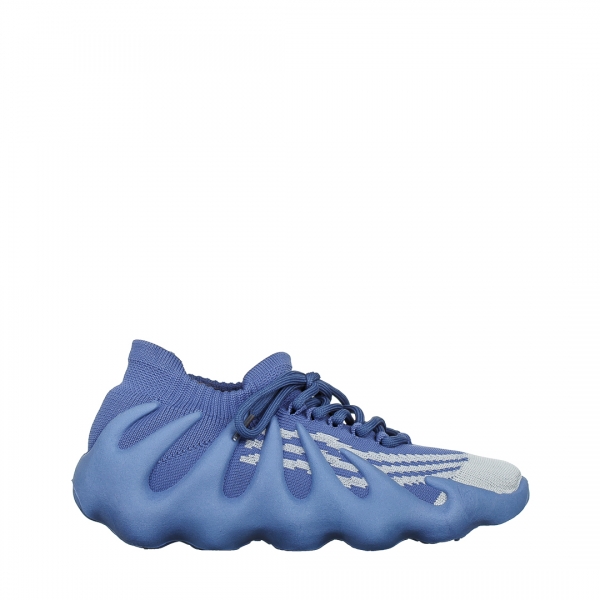 Nelly kék női sportcipő, textil anyagból készült, 2 - Kalapod.hu