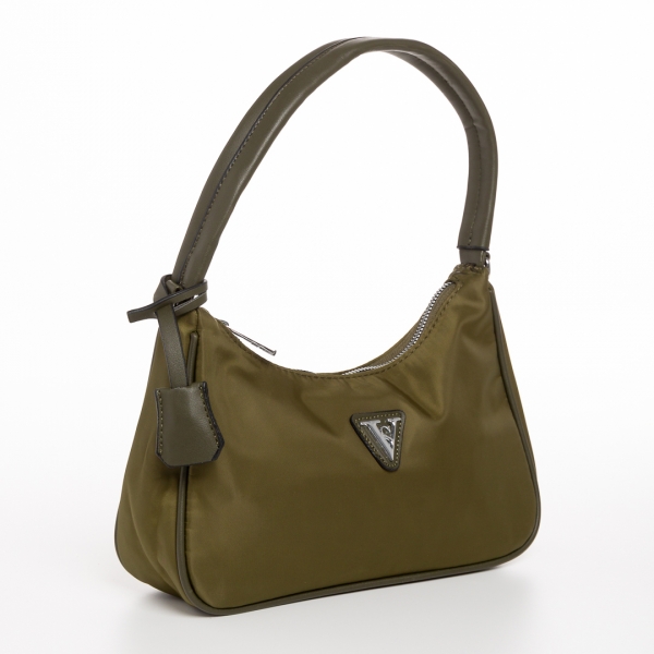 Elfreda zöld női táska, textil anyagból készült, 2 - Kalapod.hu