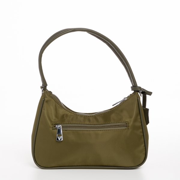 Elfreda zöld női táska, textil anyagból készült, 5 - Kalapod.hu