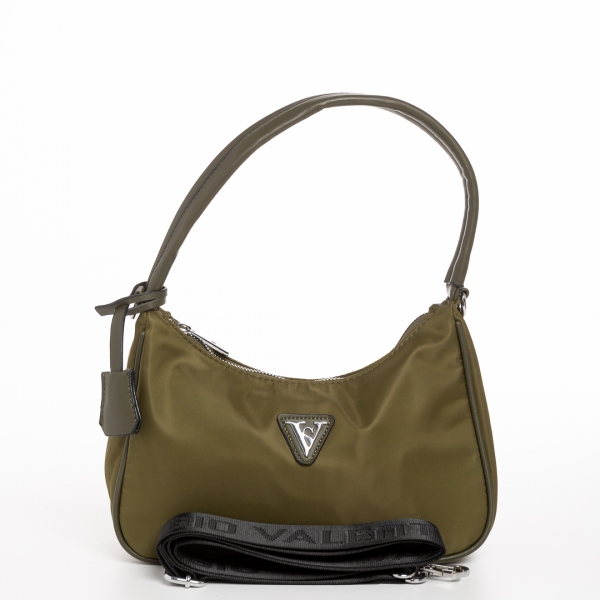 Elfreda zöld női táska, textil anyagból készült, 6 - Kalapod.hu